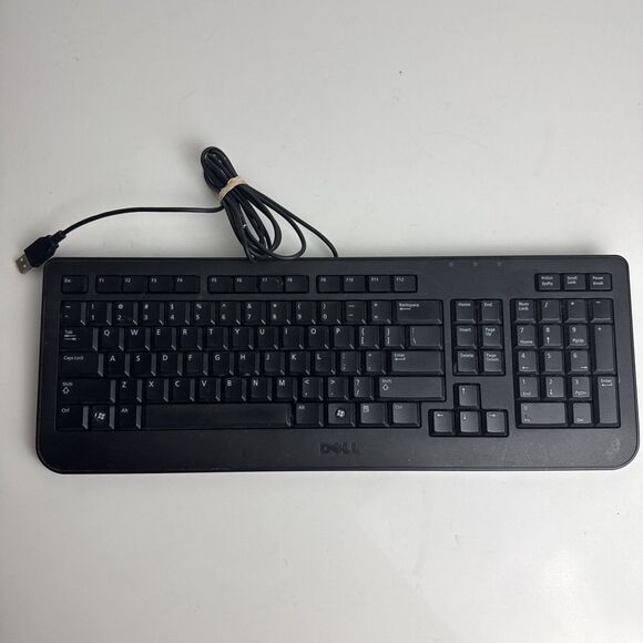 Dell Wired USB Keyboard Black KB2521  - Tested and Working - Picture 1 of 7